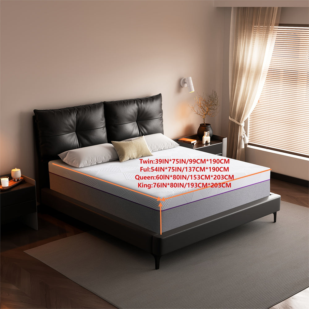 Star Hotel Same Luxury Gel Memory Foam Mattress 8"10"12"14 "Twin&Full&Queen&King Size Mattress In A Box For Hotel Bedroom Dormitory All Bed Frames, Available For All Seasons, Free Shipping!