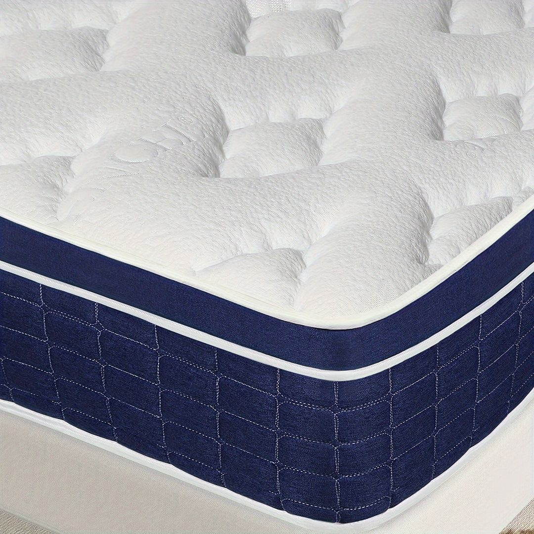 12" 14" Gel Memory Foam Mattress Twin Full Queen King Bed Hybrid Spring In A Box