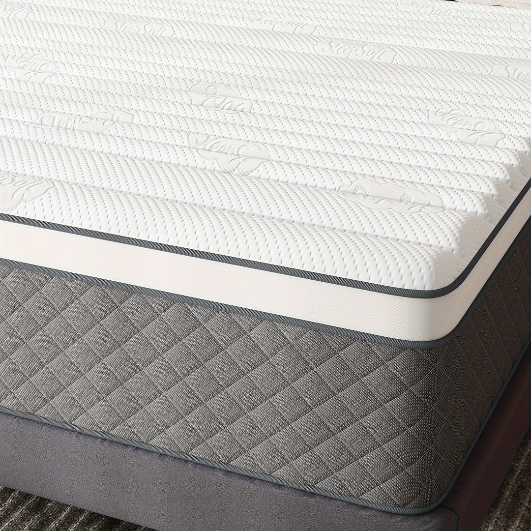 14 Inch Mattress, Cooling-Gel Memory Foam And Pocket Spring For Isolate Motion Hybrid Mattress, Full/Queen/King Mattress in a Box Medium Firm