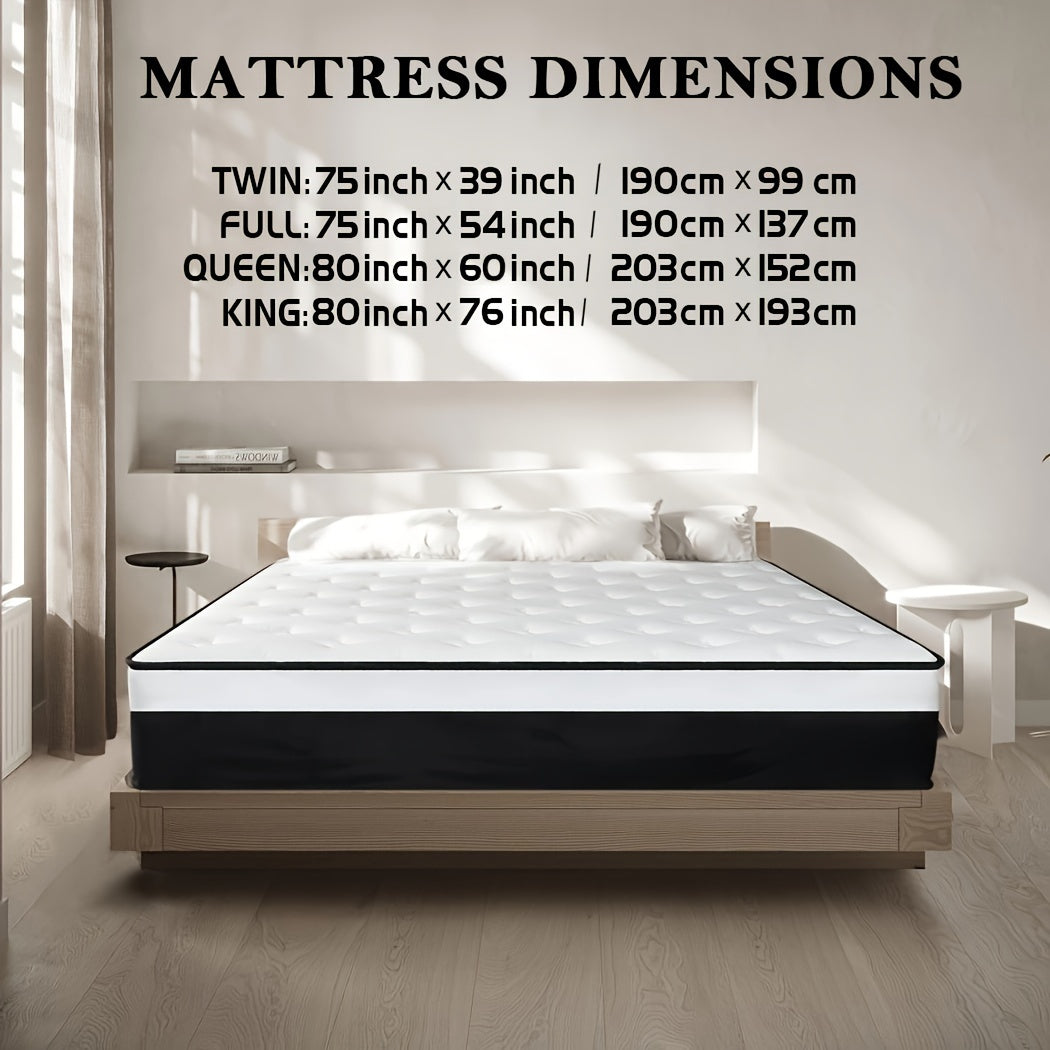 CHEVNI 12 Inch Twin Full Queen  King Mattress Hybrid Mattress Gel Memory Foam Mattress Innerspring In A Box