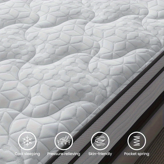 BedStory 12 Inch Memory Foam Hybrid Mattress