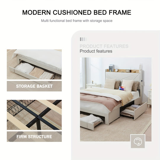 Bed Frame Full Size With Headboard