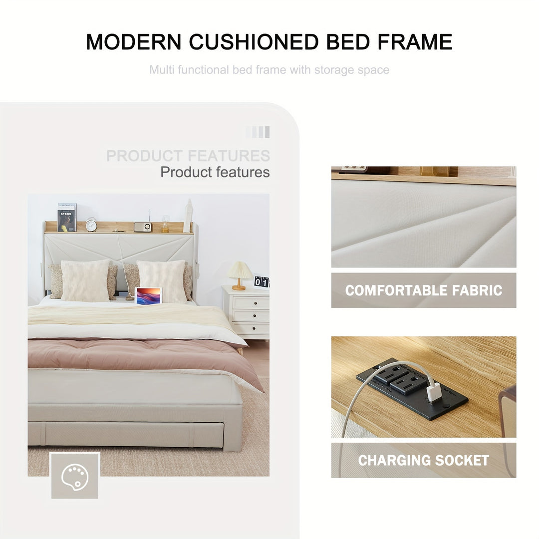 Bed Frame Full Size With Headboard