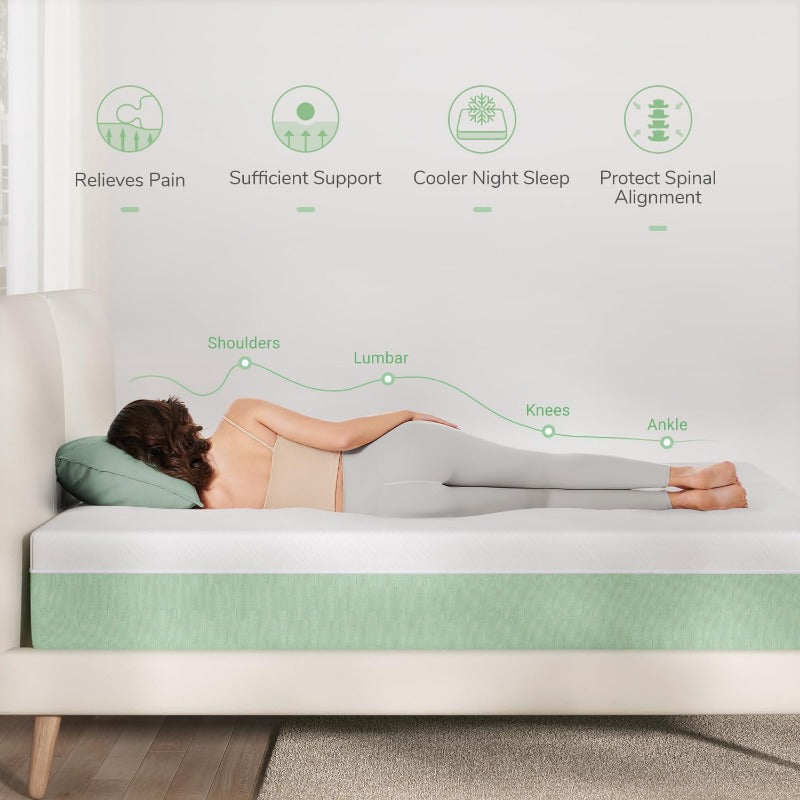 Novilla Mattress -12 Inch Gel Memory Foam Mattress in a Box for Cool Night & Motion Isolation, Medium Firm Feel Bed Mattress