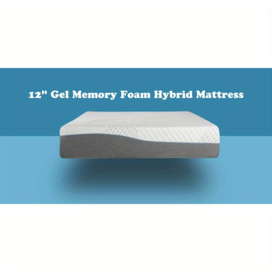 King Size Hybrid Mattress with Cooling Gel, Medium Firmness, Memory Foam, Edge Support, Pocket Springs, Removable Cover for Optimal Sleep Comfort