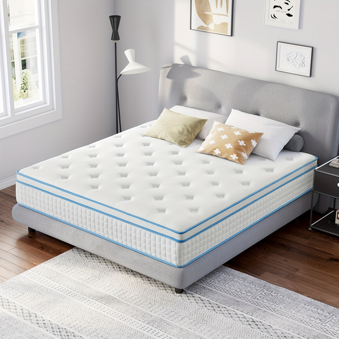 12" Queen Memory Foam Spring Hybrid Mattress