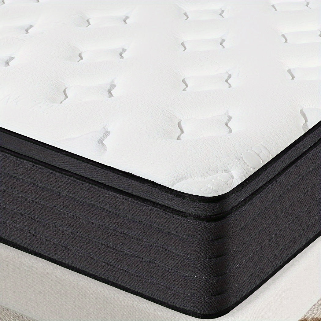 10/12/14 Inch Hybrid Mattress Pocket Spring Gel Memory Foam Twin Full Queen King In a Box