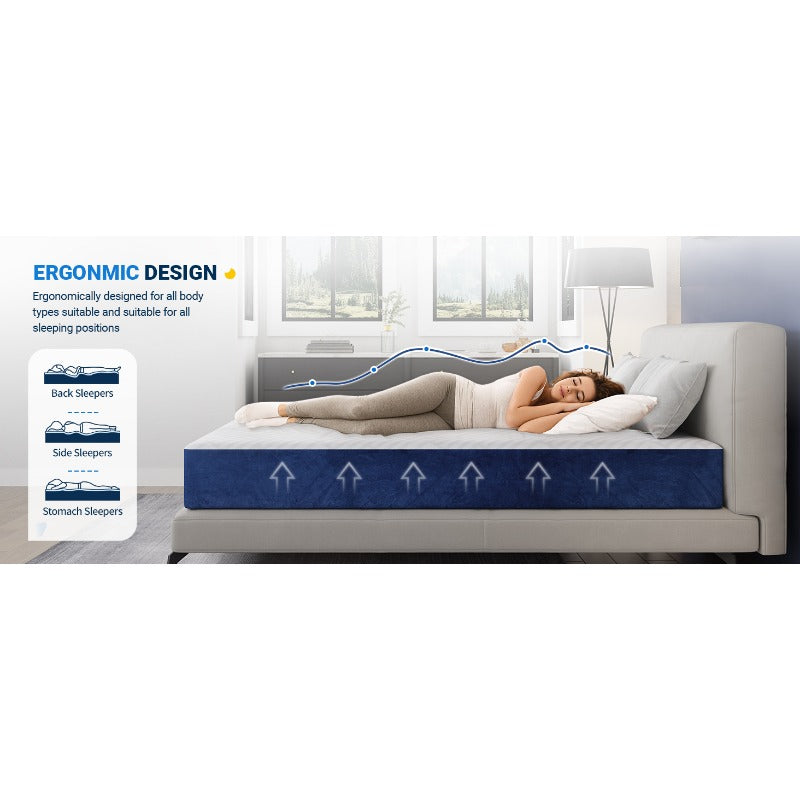 Avenco Mattress, Gel Memory foam, Medium Firm, Mattress in a Box, Pressure Relief & Motion Isolation, CertiPUR-US Certified