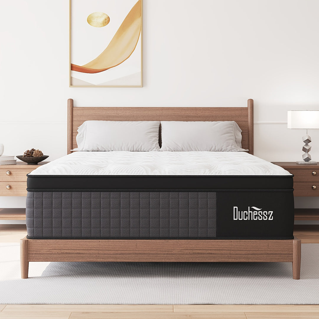 Duchess 12" Twin Full Queen King Size Gel Memory Foam Pocket Spring Mattress, Mattress In A Box, Motion Isolation & Pressure Relief, Medium Firm