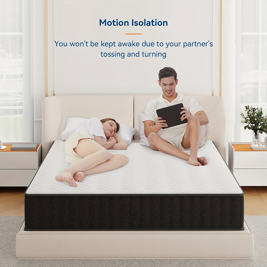 Mattress 10 Inch, 12 Inch Gel Memory Foam Mattress For Cool Sleep, Medium Firm Mattresses Bed In A Box, Certified Safe Foams & Fabric Mattress For Support Comfort, Fiberglass Free