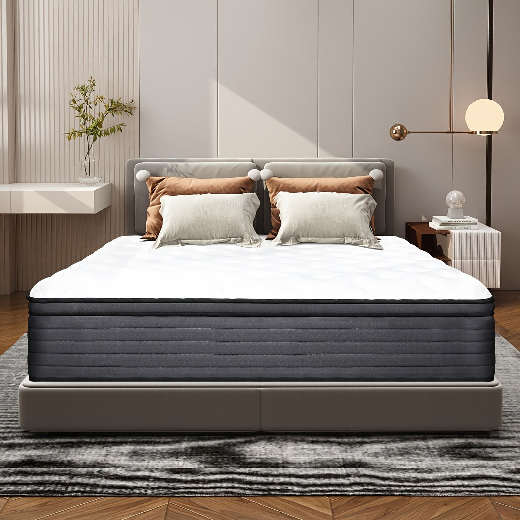 10"12" 14" Mattress Twin Full Queen King Bed Hybrid Mattresses Pocket Spring  In A Box