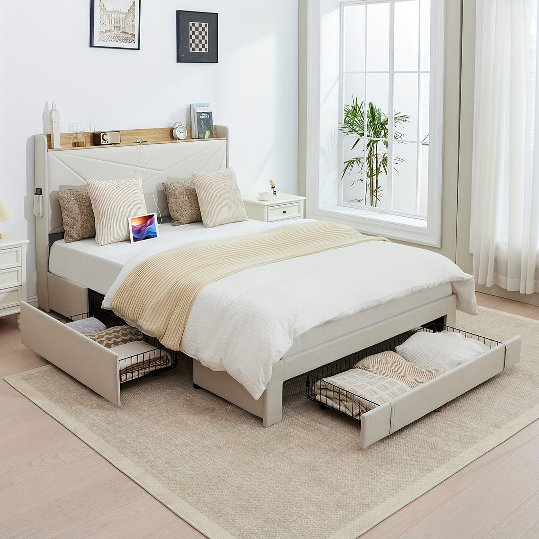 Bed Frame Full Size With Headboard