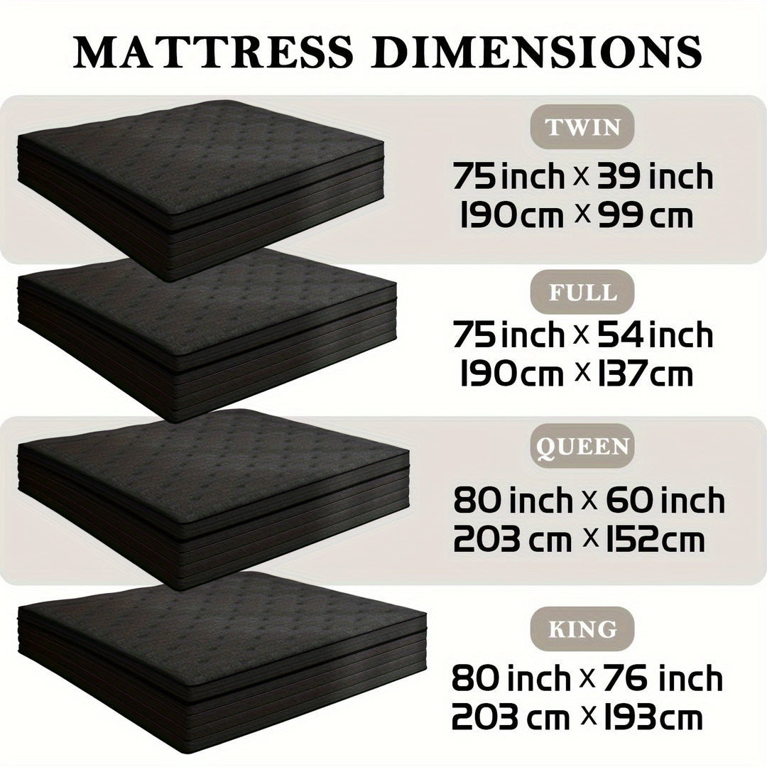 12" 14" Twin Full Queen King Hybrid Mattress Gel Memory Foam Mattresses Pocket Springs In A Box