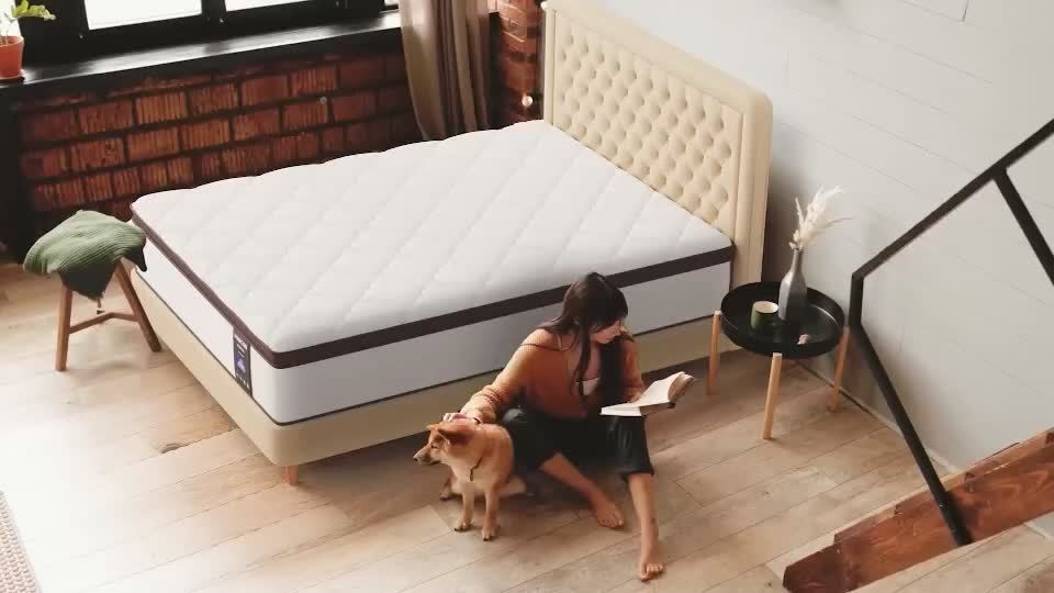 12 inch Hybrid Mattress, Memory Foam and Pocket Spring Mattress