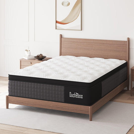 Duchess 12" Twin Full Queen King Size Gel Memory Foam Pocket Spring Mattress, Mattress In A Box, Motion Isolation & Pressure Relief, Medium Firm