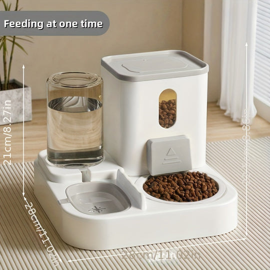 Two-in-one Automatic Cat Feeding Water Dispenser Dog Bowl Cat Basin New