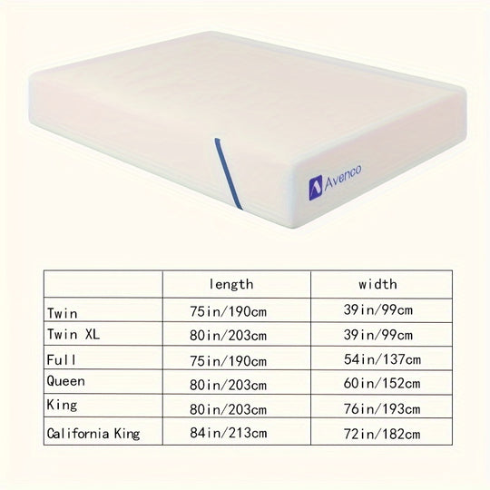 12'' Medium Gel Memory Foam Mattress