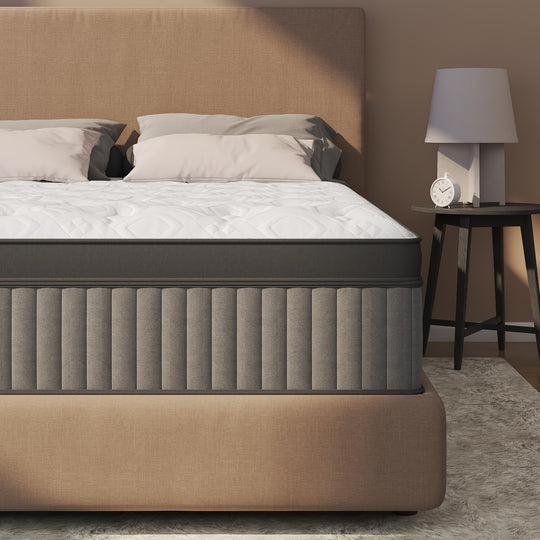 12 Inch Full Queen King Size Hybrid Mattress, Single Pocket Spring Mattress Innerspring Soft Bed