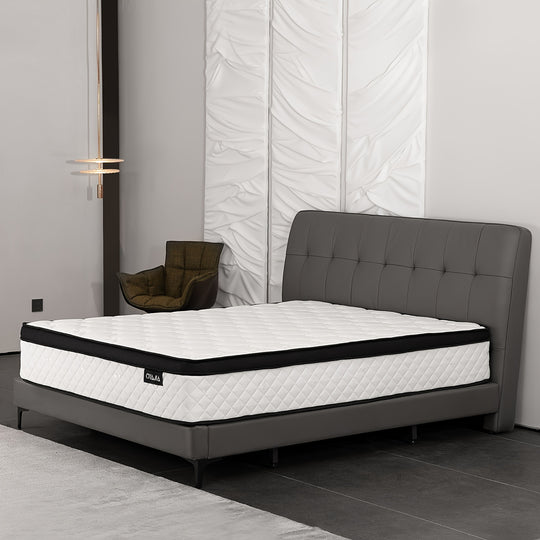 Premium Sponge Mattress - Available In Twin (39x75x12 In), Full (54x75x12 In), Queen (60x80x12 In), And King (76x80x12 In) Sizes - 12 Inches Thick For Ultimate Comfort