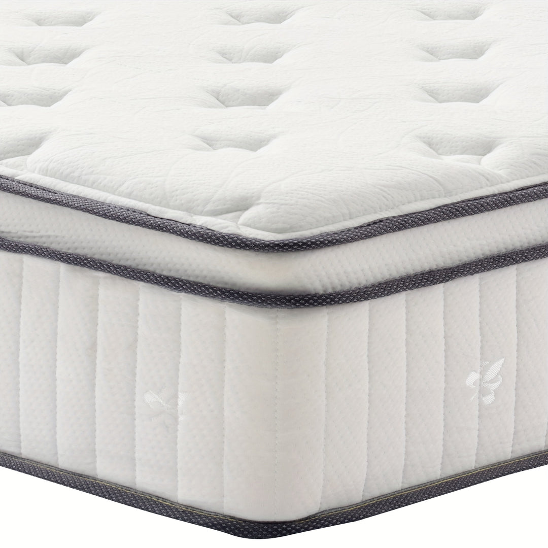 Queen Size Mattress, Hybrid Queen Mattress In A Box, Queen Bed Mattress With Memory Foam And Pocket Spring, Tight Top Medium Firm Feel, 60"*80"