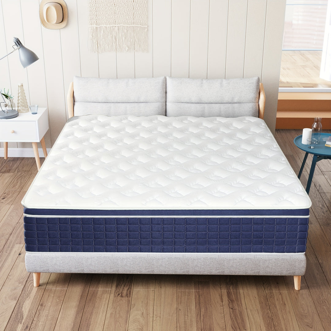 12/14 Inch Gel Memory Foam Mattress Twin Full Queen King Hybrid Pocket Spring Bed In A Box