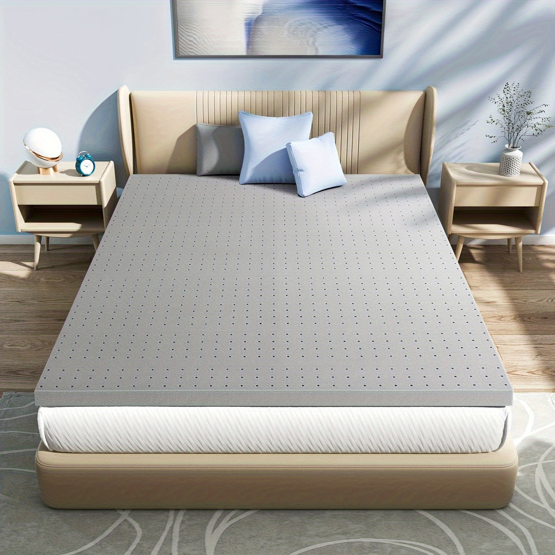 Mattress Topper 2 Inch 3 Inch 4 Inch, Firm Bamboo Memory Foam Cooling Mattress, Twin Full Queen King Size, Air-Conditioned Ventilated Mattress Pad, CertiPUR-US® Certified