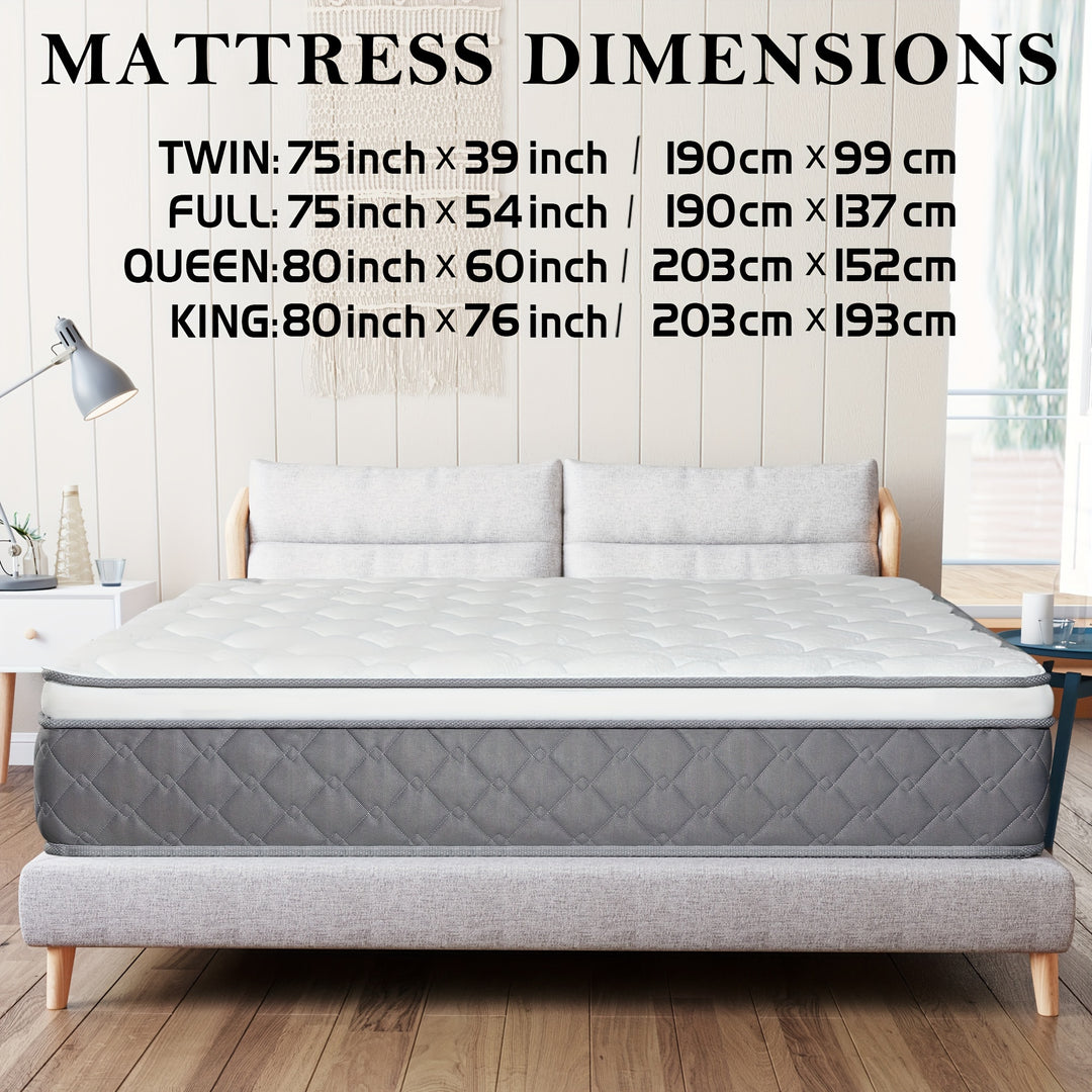 14" Hybrid Mattress Twin Full Queen King In A Box Pocket Spring Mattresses