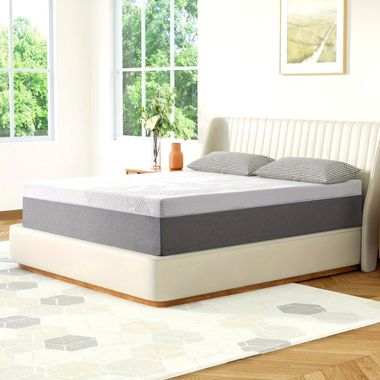 12 Inch Medium Feeling Memory Foam Mattress with Cooling Gel Foam and Comfort Foam to Release Body Pressure, Twin Full Queen King Size, Removable Washable Mattress Cover, Fiberglass Free, Mattress in A Box