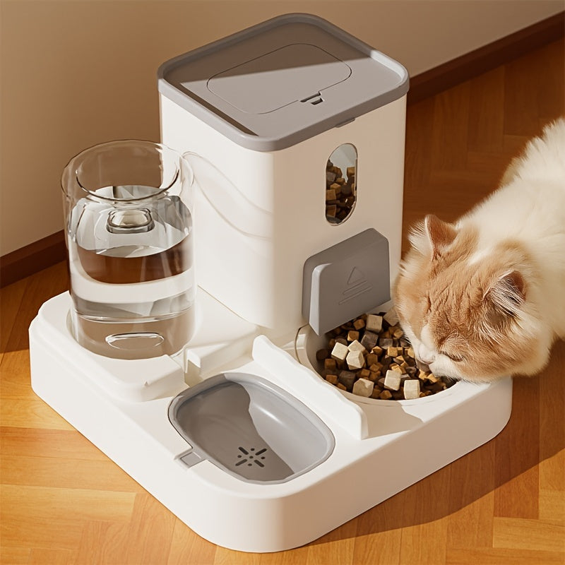 Two-in-one Automatic Cat Feeding Water Dispenser Dog Bowl Cat Basin New