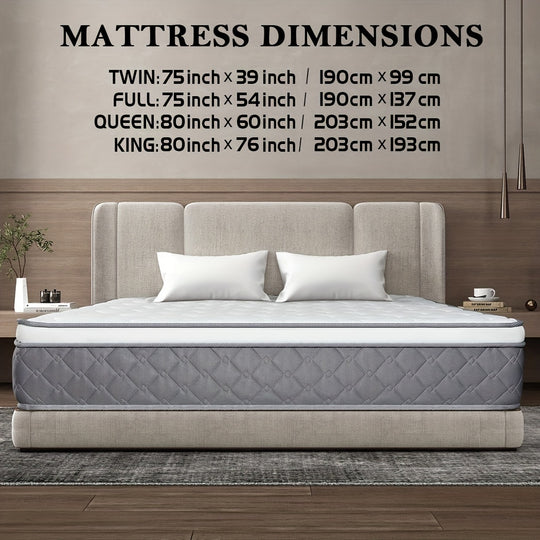 14 Inch Mattress Twin Full Queen King Size Hybrid Pocket Spring Mattresses In A Box