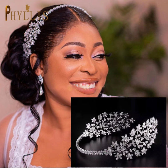 Rhinestone Bride Headband Luxury Bridal Crown Wedding Headwear Women Headpieces Lady Tiaras Wedding Party Hair Jewelry