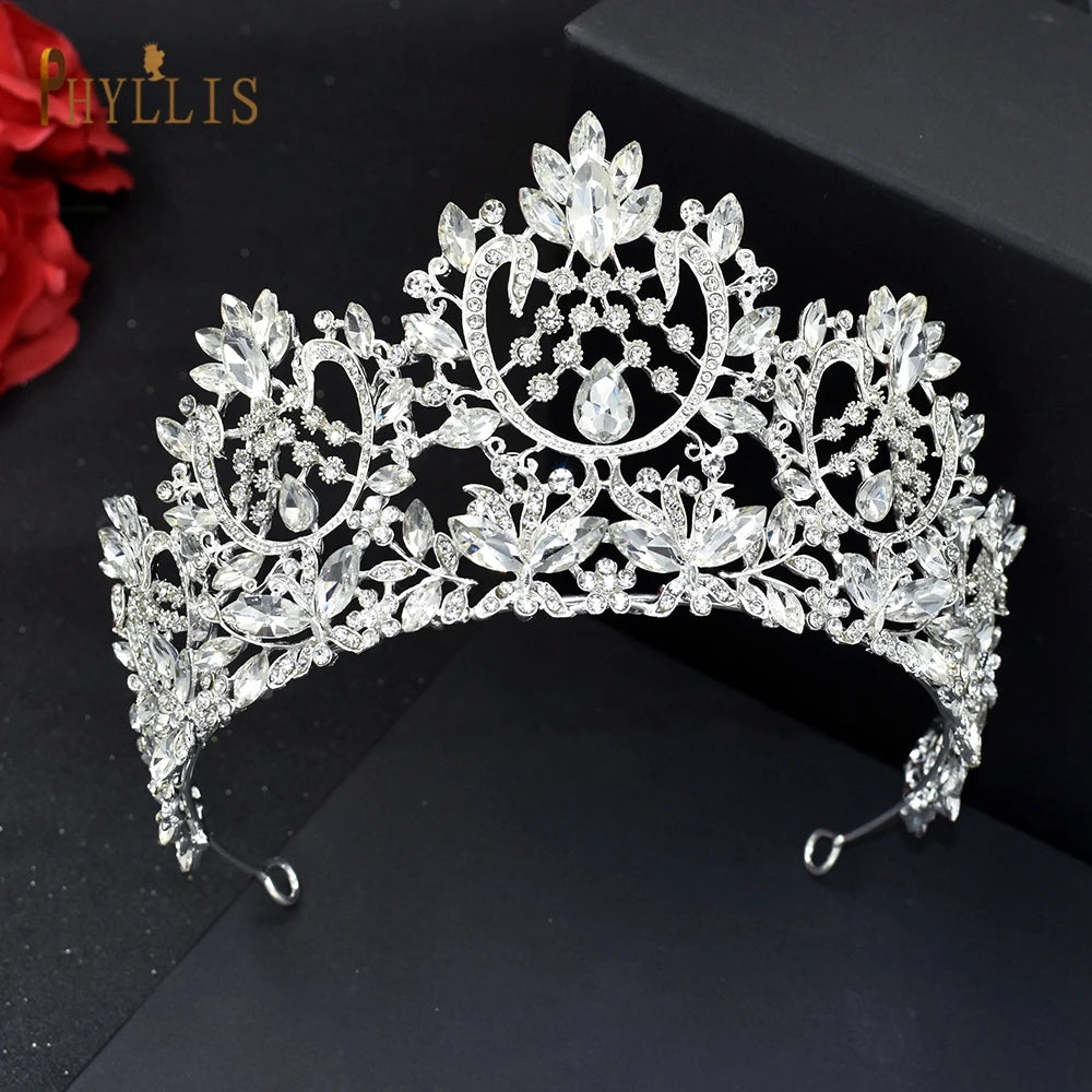 Wedding Headband Crystal Bridal Crowns and Tiaras Hair Jewelry Accessories Women Rhinestone Headwear