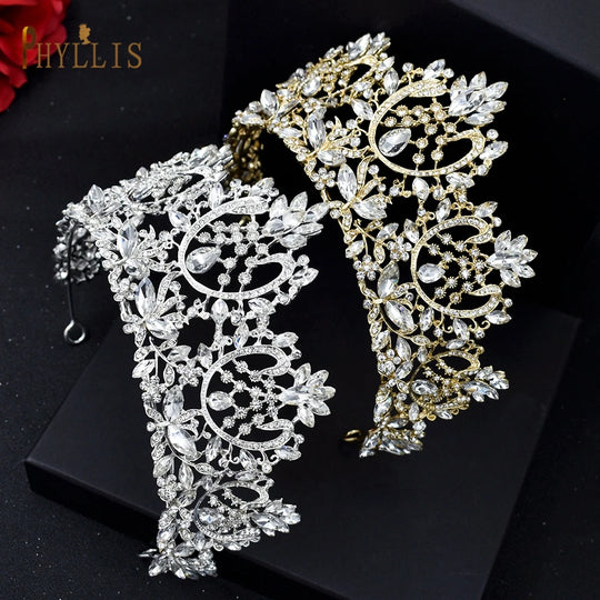 Wedding Headband Crystal Bridal Crowns and Tiaras Hair Jewelry Accessories Women Rhinestone Headwear