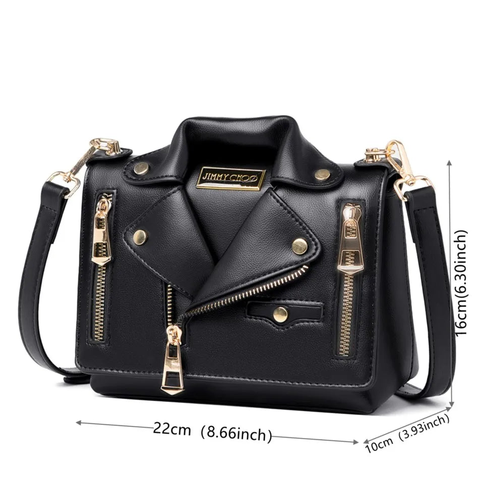 Women's Leather  Shoulder Jacket Shape Fashion Handbag