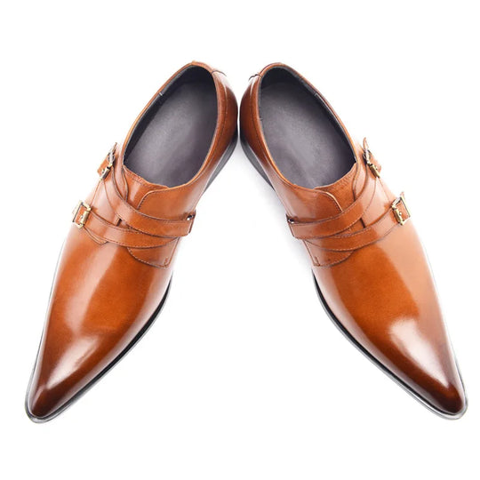 Italian Men Oxford Shoes Genuine Leather Men Dress  Office Business & Formal Dress Shoes