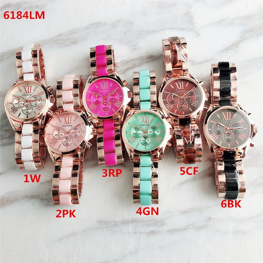 "New Women's Watch - Stainless Steel Ceramic Wristwatch, Quartz Movement, Top Brand Luxury, Ladies' Dress Watch"