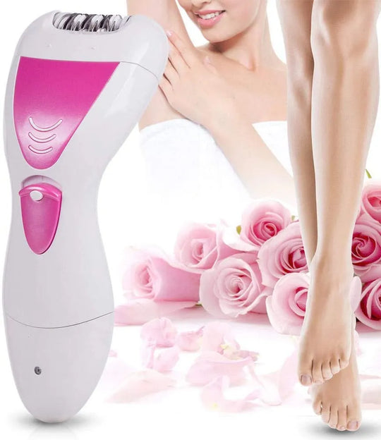 4 in 1 Electric Lady Epilator Cordless multi-function waterpoof hair removal device plucking pedicure device USB Rechargeable