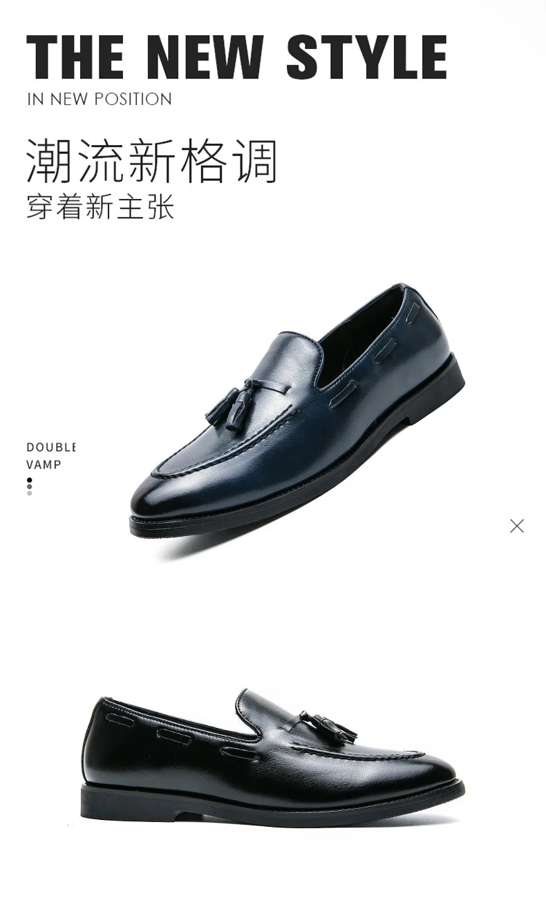 Classic Men Casual Loafers Driving Shoes Moccasin 2023 Fashion Male Comfortable Summer Leather Shoes Men Lazy Tassel Dress Shoes