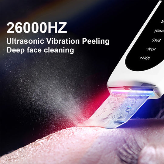 Ultrasonic Skin Scrubber Peeling Blackhead Remover Deep Face Cleaning Ultrasonic Ion Ance Pore Cleaner Facial Beauty Massage