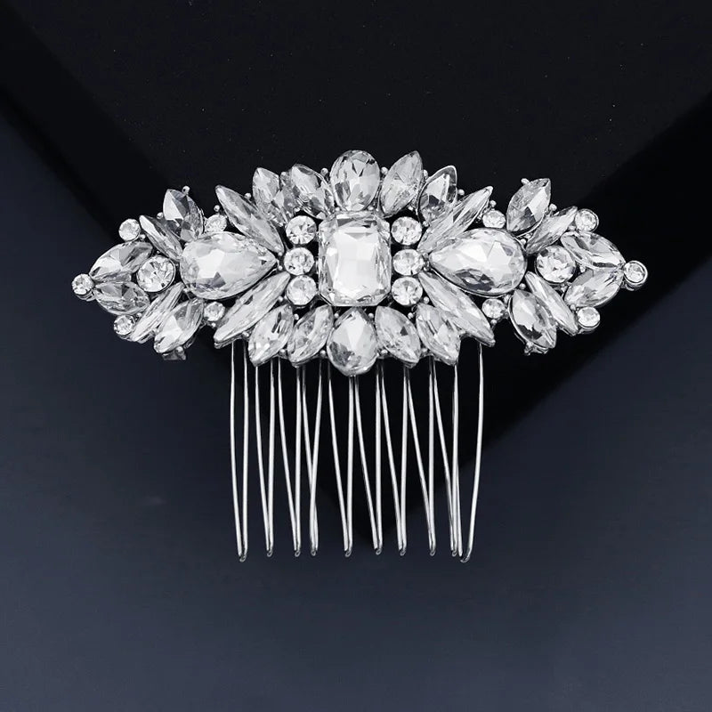 Bridal Wedding Hair Accessories Crystal Hair Combs Clips Jewelry for Women Rhinestone Bride Headpiec Party Bridesmaid Gift