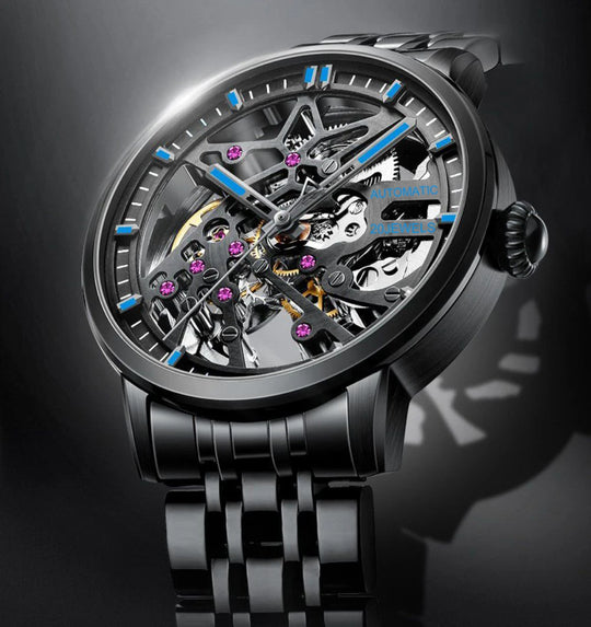 "2024 New Design Luxury Fashion Men's Watch - Top Brand, Automatic Skeleton Mechanical, Luminous Wristwatch"