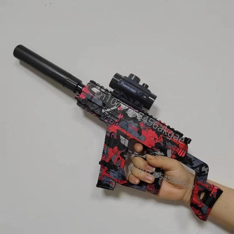 "M416 Electric Gel Ball Blaster with 10,000 Water Beads: Outdoor CS Combat Game Rifle for Children 12+ and Adults"