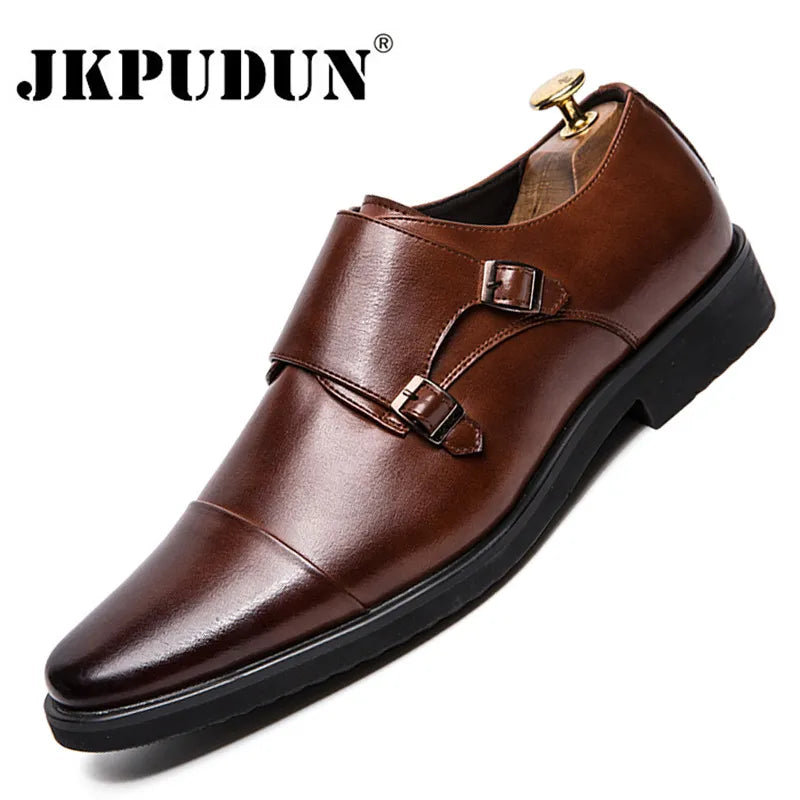 Men's Oxfords Dress Shoes Genuine Leather British Business Casual Dress Shoes