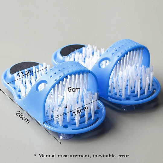 "1PC Spa Shower Foot Scrubber and Massager: Exfoliating Cleaner Slipper Tool for Bathroom - Bath Foot Brush to Remove Dead Skin"