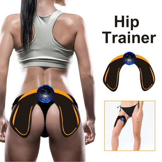 Electric EMS Body Shaper: Hips Trainer and Butt Muscle Stimulator with Massage Function - Fitness Toner for Lifting, Slimming Legs and Arms