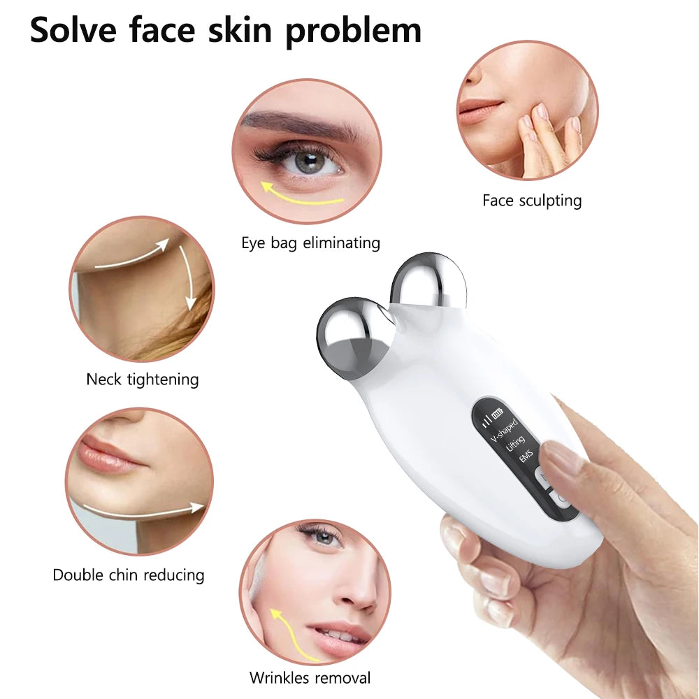 Face Lifting Massager EMS Microcurrent Massager Facial Wrinkle Lift Machine EMS Face Massage Facial Microcurrent  Anti Wrinkle