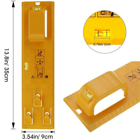 DIY Photo Frame Hanging Kit with Level Ruler and Hanger Hooks - Easy-to-Use Wall Mounting Tools Set