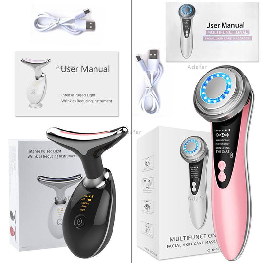 Ultrasonic Anti Aging Wrinkle Remover Facial Lift Machine Photon Therapy Treatment .