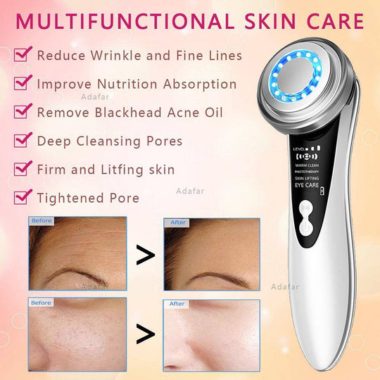 Ultrasonic Anti Aging Wrinkle Remover Facial Lift Machine Photon Therapy Treatment .