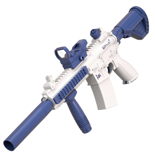 "Summer Splash M416 Electric Water Gun: Full-Auto Shooting Glock-Style Pistol Toy for Beach Fun - Perfect Gift for Kids, Boys, and Girls"